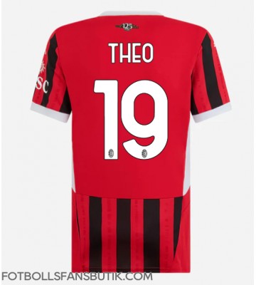 AC Milan Theo Hernandez #19 Replika Hemmatröja Damer 2024-25 Kortärmad